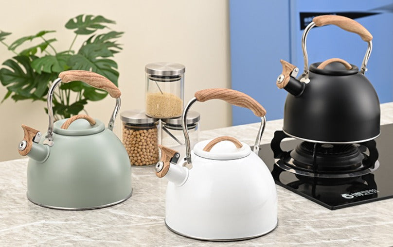 Durable Stainless Steel Tea Kettle - Traditional Home Design