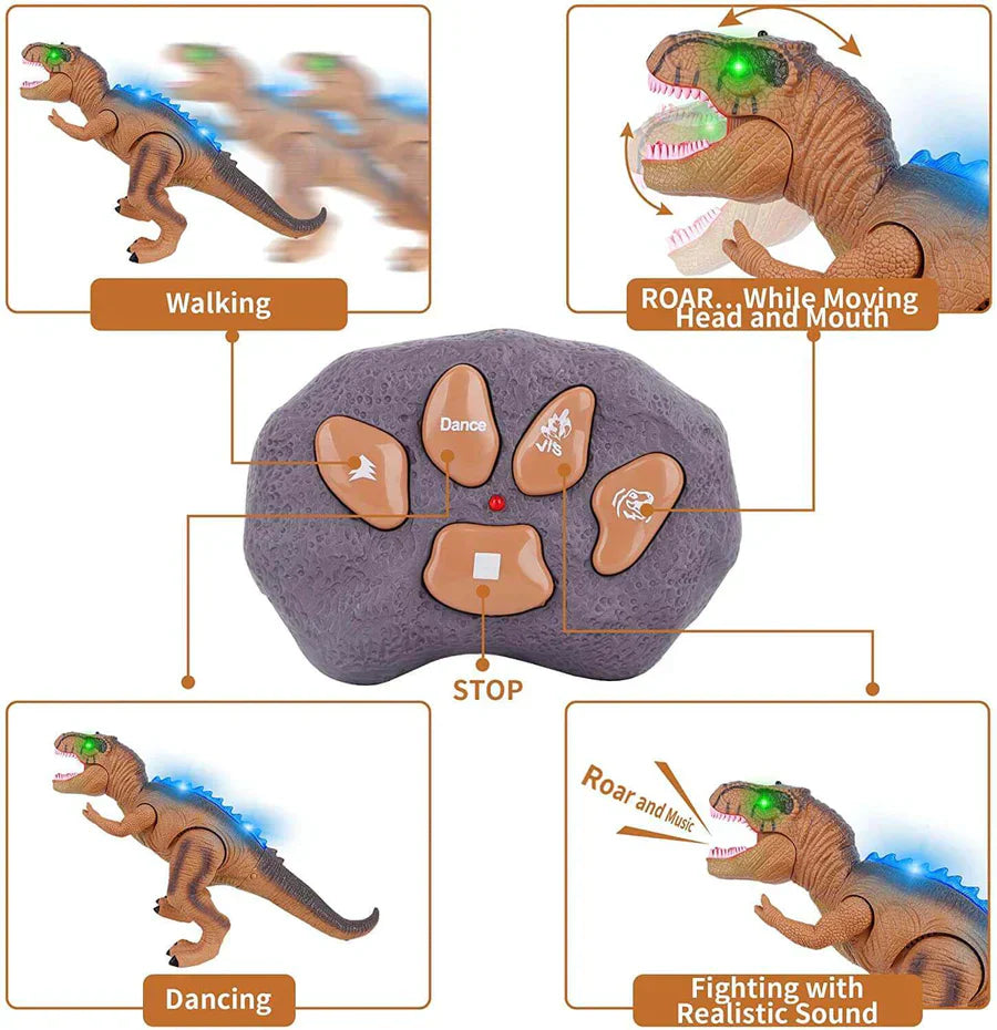 Fun Remote Control Walking Dinosaur Toy