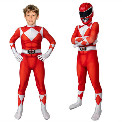 Kids Superhero Costume Jumpsuit with Mask