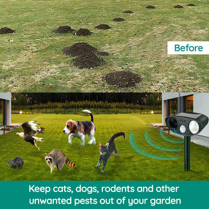 Outdoor Motion Sensor Animal Repeller for Garden Protection