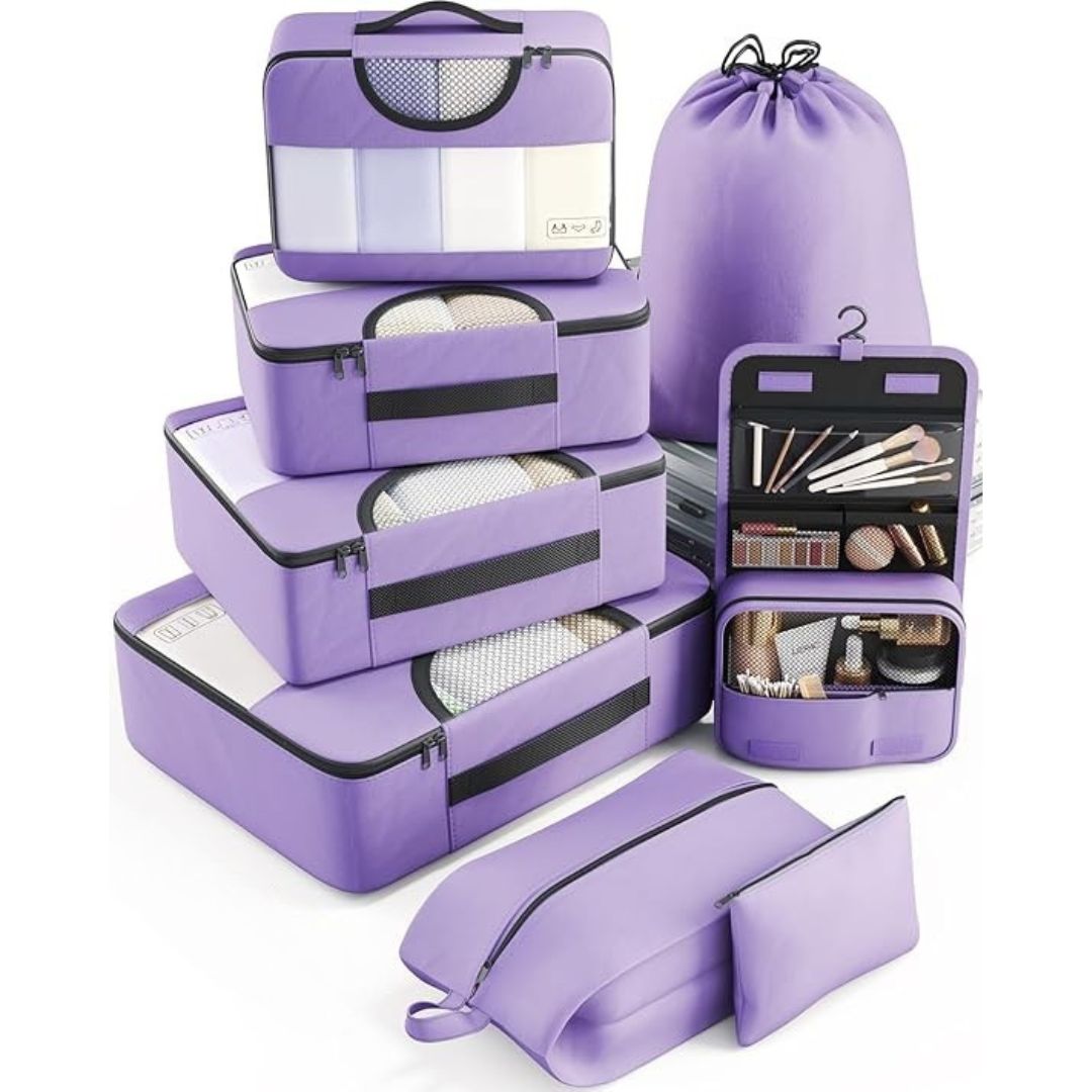 8 Set Packing Cubes for Travel