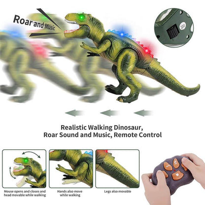 Fun Remote Control Walking Dinosaur Toy