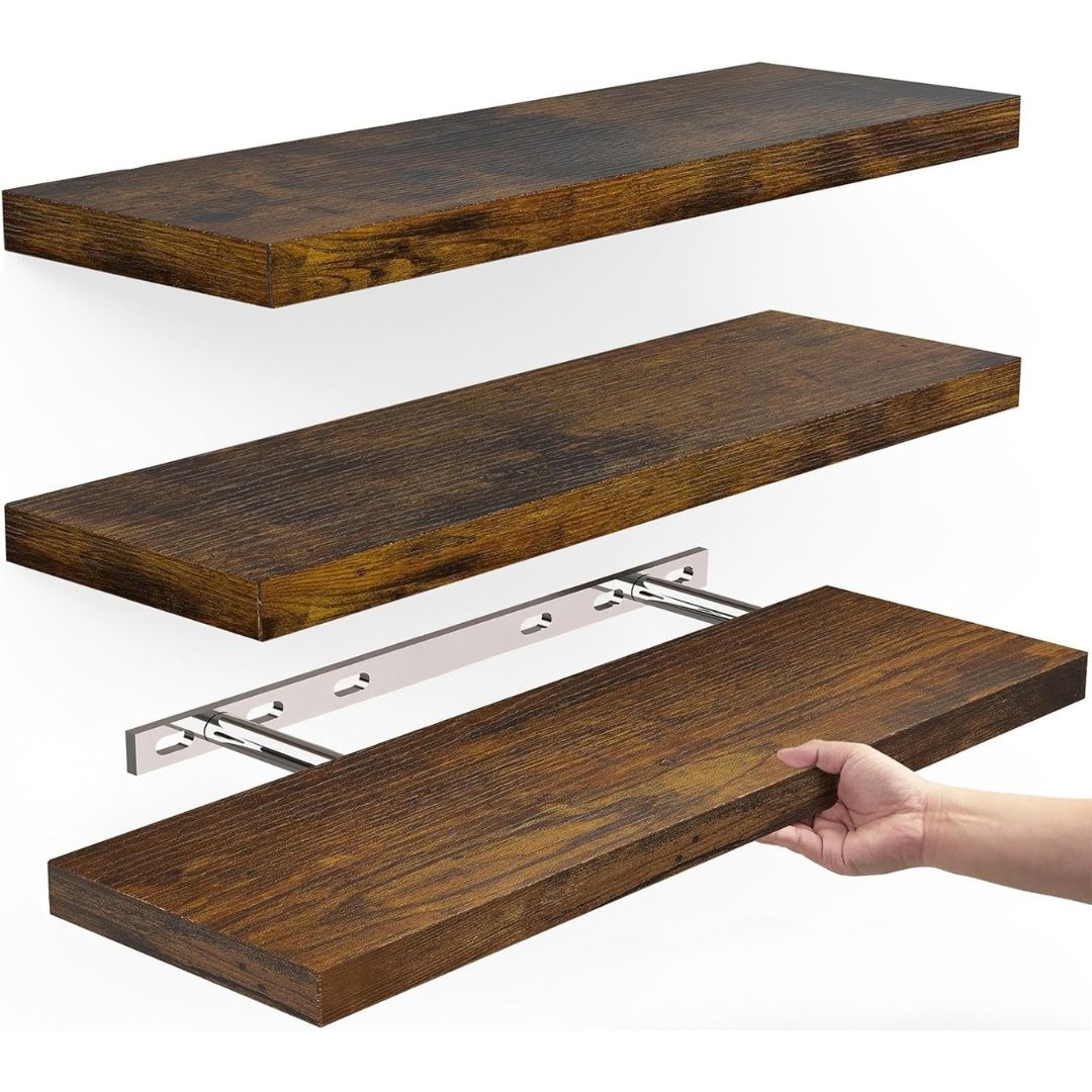 3Pcs Floating Shelves for Wall