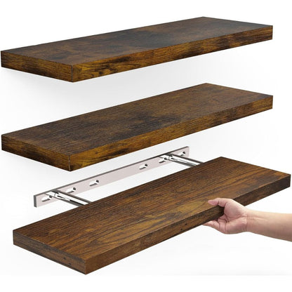 3Pcs Floating Shelves for Wall