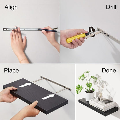 3Pcs Floating Shelves for Wall